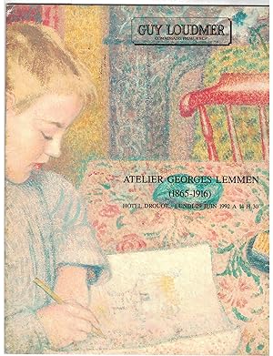 Atelier Georges Lemmen (1865-1916). Succession de madame Thévenin-Lemmen, fille du peintre. Impor...