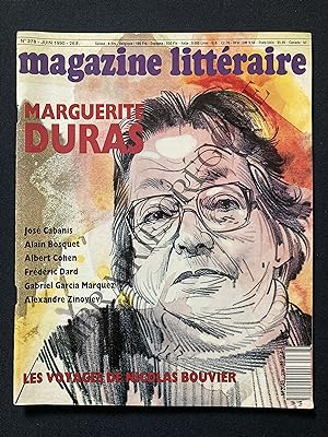 MAGAZINE LITTERAIRE-N°278-JUIN 1990-MARGUERITE DURAS
