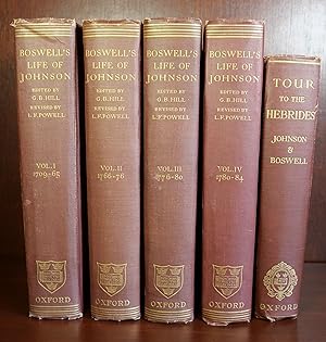 Boswell's Life of Johnson in 4 Volumes and Johnson's Journey to The Western Islands of Scotland a...