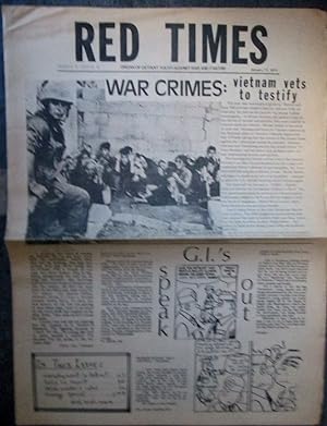 Red Times. January 11, 1971. Volume 1, Number 8