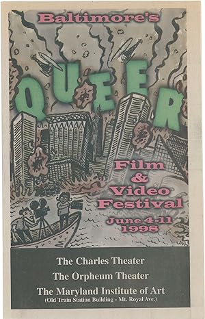 Original program for Baltimore's Queer Film and Video Festival, June 4-11, 1998