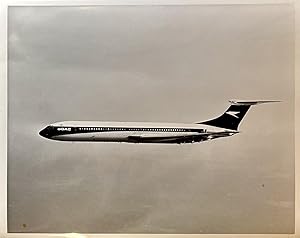 Circa 1950s -1960s Glossy Black and White Press Photo of a British Overseas Air Corporation [BOAC...