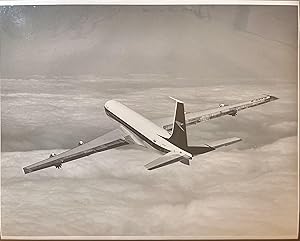 C1960s Glossy Black and White Press Photo of a British Overseas Air Corporation [BOAC] Rolls Royc...