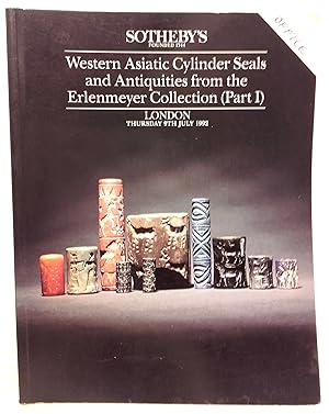 Western asiatic cylinder seals and antiquities (part I) from the Erlenmeyer collection. The prope...