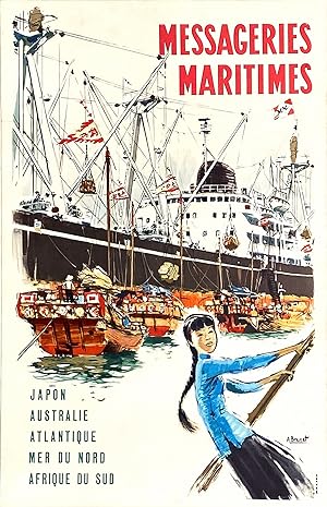 Original Vintage Poster - Messageries Maritimes (small)