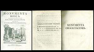 Monumenta Boica (vollständige Originalausgabe 1775 Band XII Oberaltaich - Osterhofen - Elisabeths...