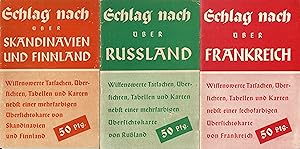 Konvolut von 3 Informationsschriften - 1. Schlag nach über Frankreich // 2. Schlag nach über Skan...