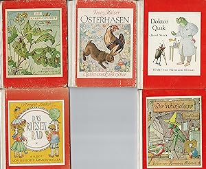 Konvolut von fünf illustrierten Kinderbüchern aus der Reihe Nürnberger Bilderbücher (Originalausg...