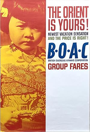 Original Vintage Poster - BOAC - The Orient is Yours