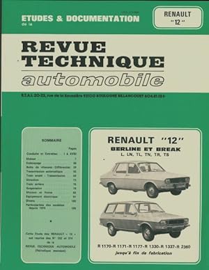 Renault 12 berline et break - Collectif