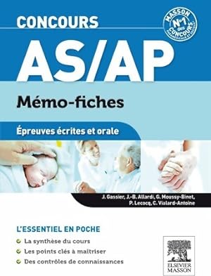 Concours AS/AP m mo-fiches  preuves  crites et orale - Jacqueline Gassier