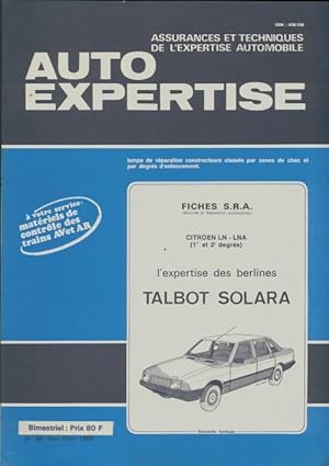 Auto expertise n?86 : Talbot Solara - Collectif