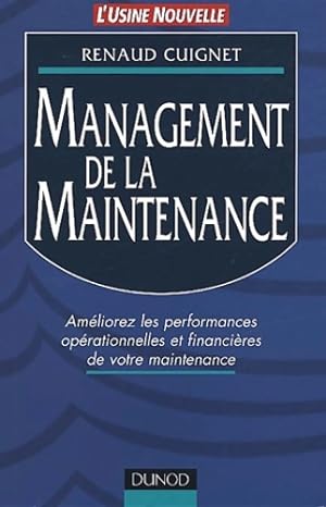 Management de la maintenance - Guignet