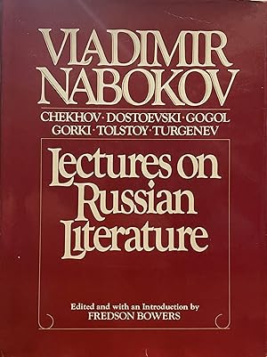 Lectures on Russian Literature [FIRST EDITION]