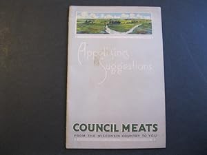 APPETIZING SUGGESTIONS Council Meats From The Wisconsin Country To You