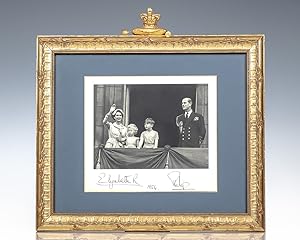 Queen Elizabeth II and Prince Philip Signed Photograph.
