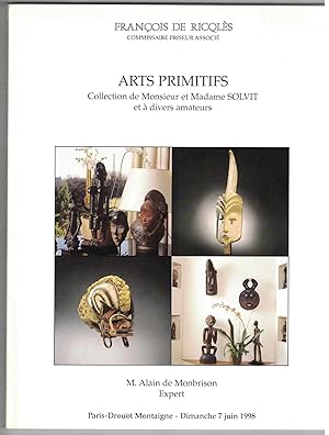 Arts primitifs. Collection Solvit et à divers amateurs. De Ricqlès, Paris, 7 juin 1998. Alain de ...