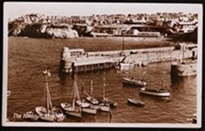 Newquay Harbour Real Photo Postcard