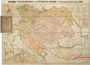 "Artaria's Eisenbahnkarte von Österreich-Ungarn V. Neubearbeitung, 3. Auflage . Bearbeitet im Ins...
