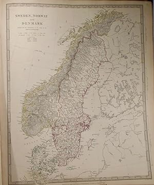 Map of Sweden, Norway, and Denmark