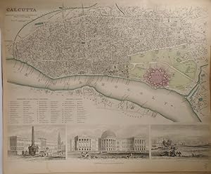 Map of Calcutta, India
