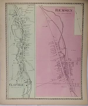 Map of Remsen, Clayville New York