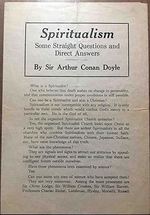 Spiritualism, Some Straight Questions and Direct Answers