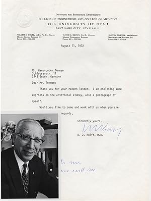 Dr Jonas Salk Polio Vaccine Scientist Large 8x6 Hand Signed Photo