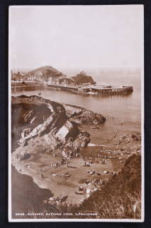 Ilfracombe Raparee Cove 1934 RP Postcard