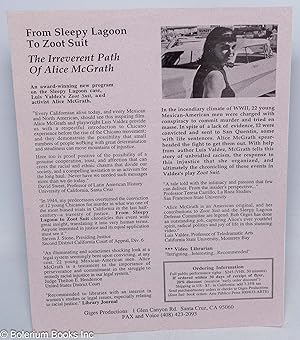 From Sleepy Lagoon to Zoot Suit: The Irreverent Path of Alice McGrath. An award-winning new progr...