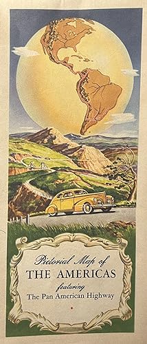 Pictorial Map of the Americas Featuring The Pan American Highway