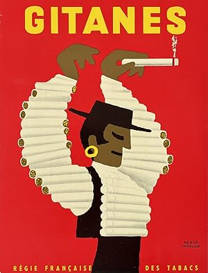 Original Vintage Poster - Gitanes, Régie Française des Tabacs