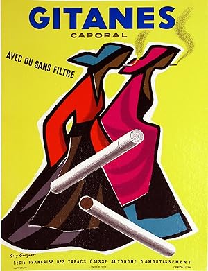 Original Vintage Poster - Gitanes - Caporal