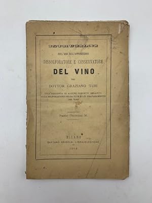 Istruzioni sull'uso dell'apparecchio dissolforatore e conservatore del vino