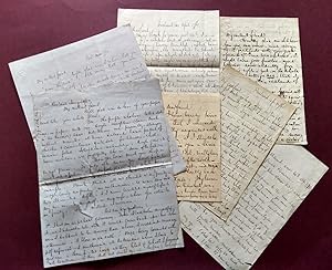 A good series of 7 autograph letters. (7 sides 4to & 13 sides 8vo) , 1850 - 1872, adressed to "My...