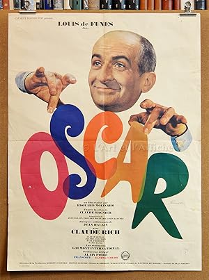 OSCAR, affiche originale film E. Molinaro, Louis DE FUNES
