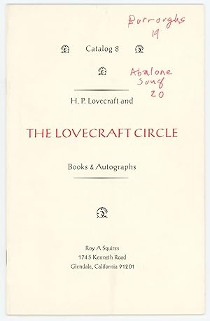 Catalog 7. H. P. Lovecraft and The Lovecraft Circle. Books & Autographs