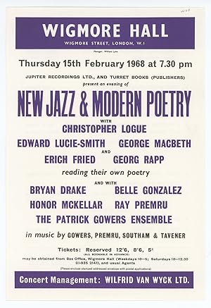 New Jazz & Modern Poetry [Flyer]