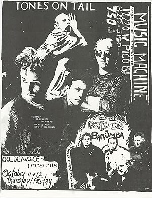 Flyer for a 1984 Show at Music Machine
