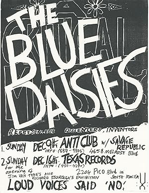 Flyer for a Series of 1984 Shows