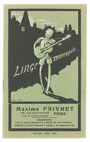 Linge Monopole; Edition 1909-1910 [cover title]. Catalogue General du Linge Monopole, Maxime Faivret