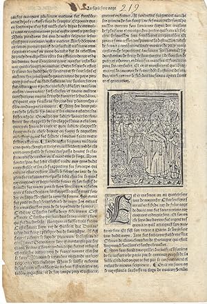 1517-1518 - Leaf from La Mer des Histoires et Chroniques de France (The Sea of Stories and Chroni...
