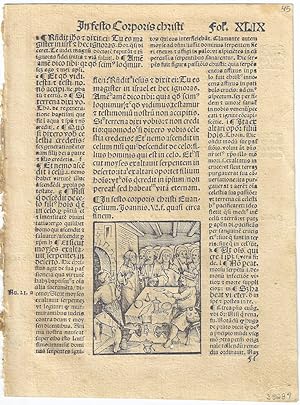 1513 - Leaf from Postilla Guillermi super epistolas et euangelia (Commentaries of epistles and go...