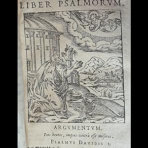 1588 4th Edtn PSALMI DAVIDIS VULGATA EDITIONE By Gilbert Génébrard Good Religion