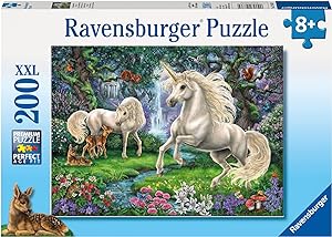 Ravensburger Kinderpuzzle - 12838 Geheimnisvolle Einhörner - Einhorn-Puzzle für Kinder ab 8 Jahre...