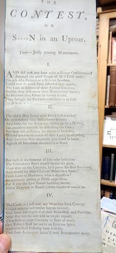 Broadside: The Contest or S****N in an Uproar (Sutton Coldfield) A Broadside in protest of the En...