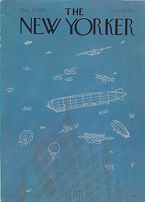 The New Yorker October 31, 1977 R.O. Blechman FRONT COVER ONLY