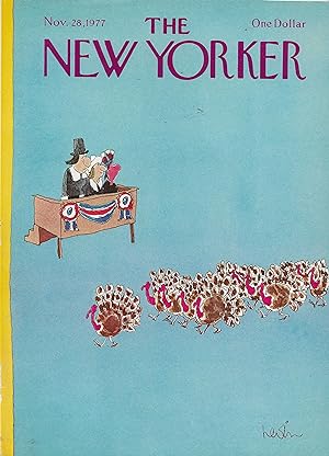 The New Yorker November 28, 1977 Heidi Goennel FRONT COVER ONLY