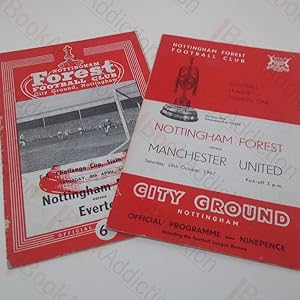 Two Football Official Programmes, Nottingham Forest versus Everton, FA Challenge Cup, Saturday 8t...