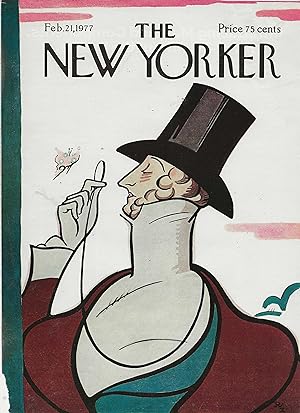 The New Yorker February 21, 1977 Rea Irvin FRONT COVER ONLY